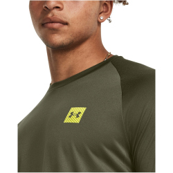 UNDER ARMOUR Tech Printed Fill langarm Trainingsshirt Herren