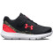 UNDER ARMOUR Surge 3 Print AC Laufschuhe Jungen 001 - black/black/beta 25
