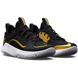 UNDER ARMOUR Flow FUTR X 3 Basketballschuhe 001 - black/black/metallic gold 40.5