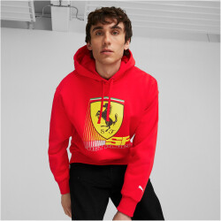 PUMA Ferrari Race Colored Big Shield Hoodie Herren 02 - rosso corsa XL