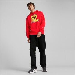 PUMA Ferrari Race Colored Big Shield Hoodie Herren 02 - rosso corsa XL