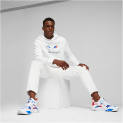 PUMA BMW M Motorsport Essentials Fleece Hoodie Herren 02 - puma white XL