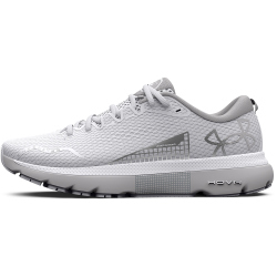 UNDER ARMOUR HOVR Infinite 5 Laufschuhe Herren 101 - white/halo gray/metallic silver 43
