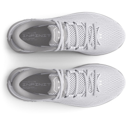 UNDER ARMOUR HOVR Infinite 5 Laufschuhe Herren 101 - white/halo gray/metallic silver 43