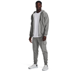 UNDER ARMOUR Rival Fleece Cargohose Herren 026 - castlerock light heather/white XXL