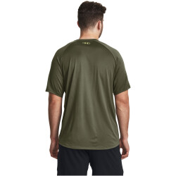 UNDER ARMOUR Tech Fill Print Trainingsshirt Herren 390 - marine od green/speed green S