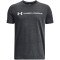 UNDER ARMOUR Logo Wordmark T-Shirt Jungen 001 - black medium heather/white/white L (149-160 cm)