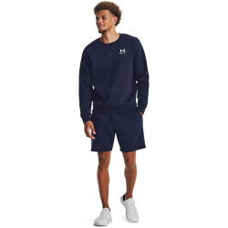 UNDER ARMOUR Essential Fleece Shorts Herren 410 - midnight navy/white S