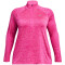 UNDER ARMOUR Tech 1/2-Zip Twist Trainingsshirt Damen 652 - rebel pink/pink elixir/metallic silver 2X