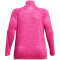 UNDER ARMOUR Tech 1/2-Zip Twist Trainingsshirt Damen 652 - rebel pink/pink elixir/metallic silver 2X
