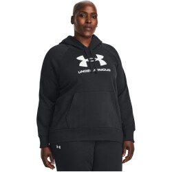 UNDER ARMOUR Rival Fleece Logo Hoodie Damen 001 - black/white 1X
