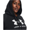 UNDER ARMOUR Rival Fleece Logo Hoodie Damen 001 - black/white 1X