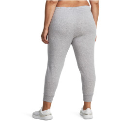 UNDER ARMOUR Rival Fleece Jogginghose Damen 012 - mod gray light heather/white 1X