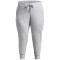 UNDER ARMOUR Rival Fleece Jogginghose Damen 012 - mod gray light heather/white 1X