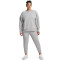 UNDER ARMOUR Rival Fleece Jogginghose Damen 012 - mod gray light heather/white 1X