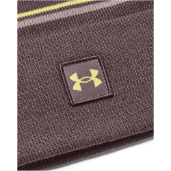 UNDER ARMOUR Halftime Pom Beanie Herren 057 - ash taupe/lime yellow