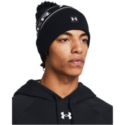 UNDER ARMOUR Halftime Pom Beanie Herren 001 - black/white