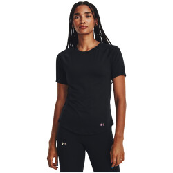 UNDER ARMOUR Rush Mesh Trainingsshirt Damen 001 - black/iridescent L