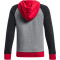 UNDER ARMOUR Rival Fleece Script Hoodie Jungen 001 - black/red XL (160-170 cm)