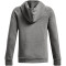 UNDER ARMOUR Rival Fleece Hoodie Jungen 025 - castlerock light heather/white XS (122-127 cm)
