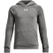 UNDER ARMOUR Rival Fleece Hoodie Jungen 025 - castlerock light heather/white M (137-149 cm)