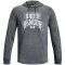 UNDER ARMOUR Rival Terry Graphic Hoodie Herren 012 - pitch gray full heather/white M