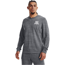 UNDER ARMOUR Rival Terry Graphic Crew Sweatshirt Herren 012 - pitch gray full heather/white XS