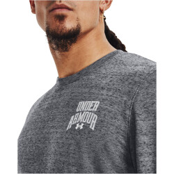 UNDER ARMOUR Rival Terry Graphic Crew Sweatshirt Herren 012 - pitch gray full heather/white XS
