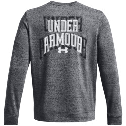 UNDER ARMOUR Rival Terry Graphic Crew Sweatshirt Herren 012 - pitch gray full heather/white XXL