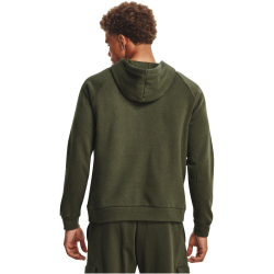 UNDER ARMOUR Rival Fleece Logo Hoodie Herren 390 - marine od green/white XXL
