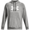 UNDER ARMOUR Rival Fleece Logo Hoodie Herren 025 - castlerock light heather/white XXL