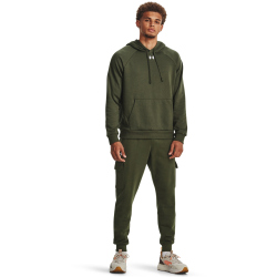 UNDER ARMOUR Rival Fleece Hoodie Herren 390 - marine od green/white L