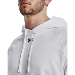 UNDER ARMOUR Rival Fleece Hoodie Herren 100 - white/black XXL