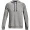UNDER ARMOUR Rival Fleece Hoodie Herren 025 - castlerock light heather/white XL