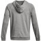 UNDER ARMOUR Rival Fleece Hoodie Herren 025 - castlerock light heather/white XL