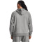 UNDER ARMOUR Rival Fleece Hoodie Herren 025 - castlerock light heather/white XL