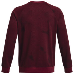 UNDER ARMOUR Rival Fleece Printed Crew Sweatshirt Herren 600 - dark maroon/white XL