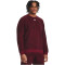 UNDER ARMOUR Rival Fleece Printed Crew Sweatshirt Herren 600 - dark maroon/white XL