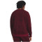 UNDER ARMOUR Rival Fleece Printed Crew Sweatshirt Herren 600 - dark maroon/white XL