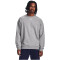 UNDER ARMOUR Rival Fleece Crew Sweatshirt Herren 025 - castlerock light heather/white XXL