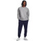 UNDER ARMOUR Rival Fleece Crew Sweatshirt Herren 025 - castlerock light heather/white XXL