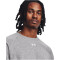 UNDER ARMOUR Rival Fleece Crew Sweatshirt Herren 025 - castlerock light heather/white XXL