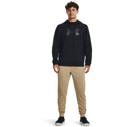 UNDER ARMOUR Big Logo Fleece Hoodie Herren 001 - black/black S