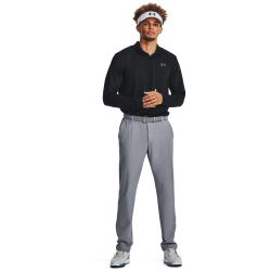 UNDER ARMOUR Performance 3.0 langarm Poloshirt Herren 001 - black/pitch gray S