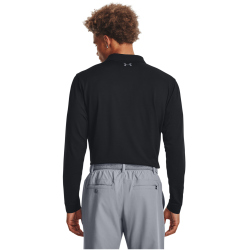 UNDER ARMOUR Performance 3.0 langarm Poloshirt Herren 001 - black/pitch gray S