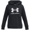 UNDER ARMOUR Rival Fleece Big Logo Hoodie M&auml;dchen 001 - black/white M (137-149 cm)