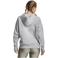 UNDER ARMOUR Rival Fleece Graphic Hoodie Damen 012 - mod gray light heather/white XS