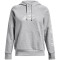 UNDER ARMOUR Rival Fleece Graphic Hoodie Damen 012 - mod gray light heather/white XS