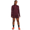 UNDER ARMOUR Challenger Midlayer Trainingsshirt Damen 600 - dark maroon/beta XS