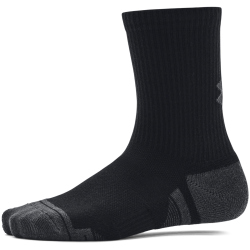 3er Pack UNDER ARMOUR Perform Tech Crew Socken Kinder 001 - black/black/jet gray XS (27.5-31)